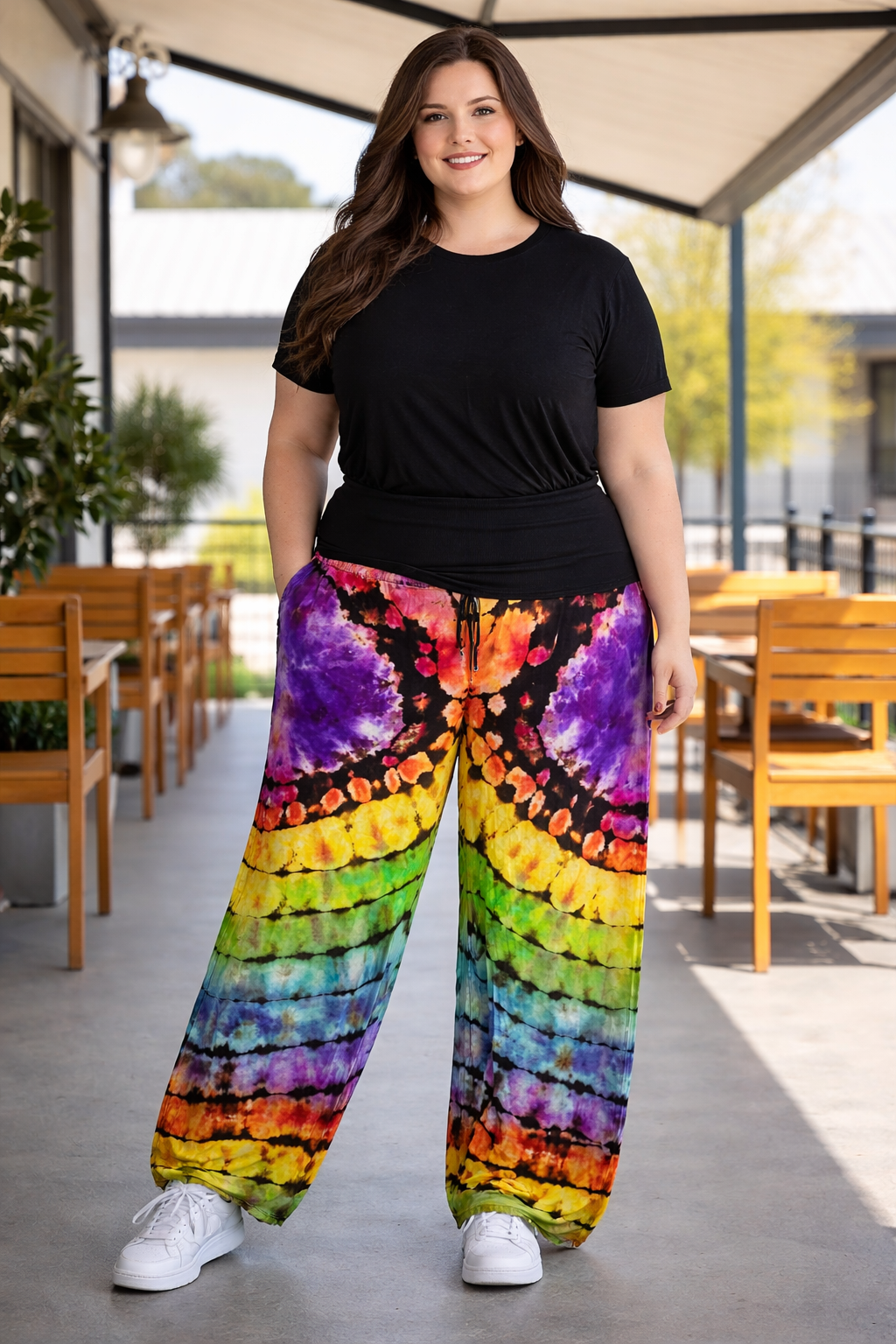 XL Prism Butterfly Relaxed Fit Comfy Pants