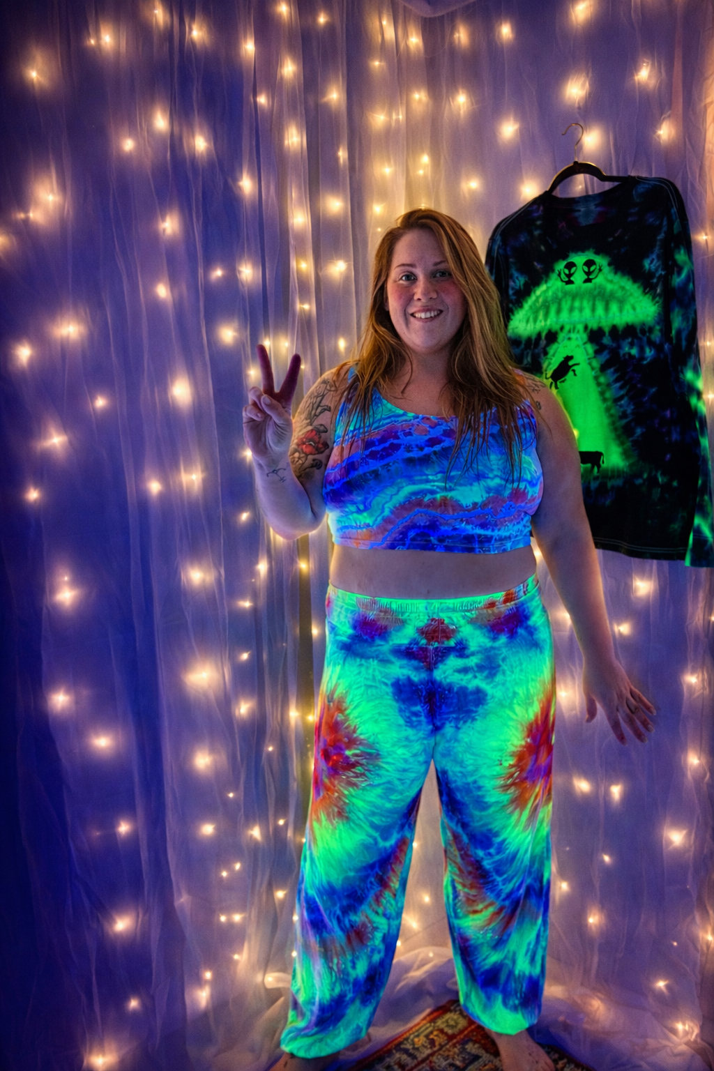 2X/3X Rainbow Neon Daydream UV Reactice Set