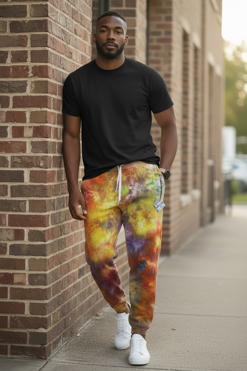 Large Cosmic Campfire Sweatpants Joggers