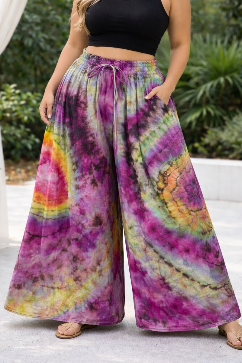 Radiant Aurora Wide Let Pants waist 28in-44in