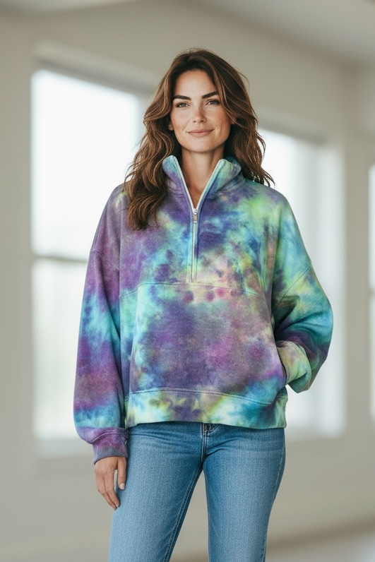 Women’s XL Twilight Tinkee Quarter Zip Sweatshirt