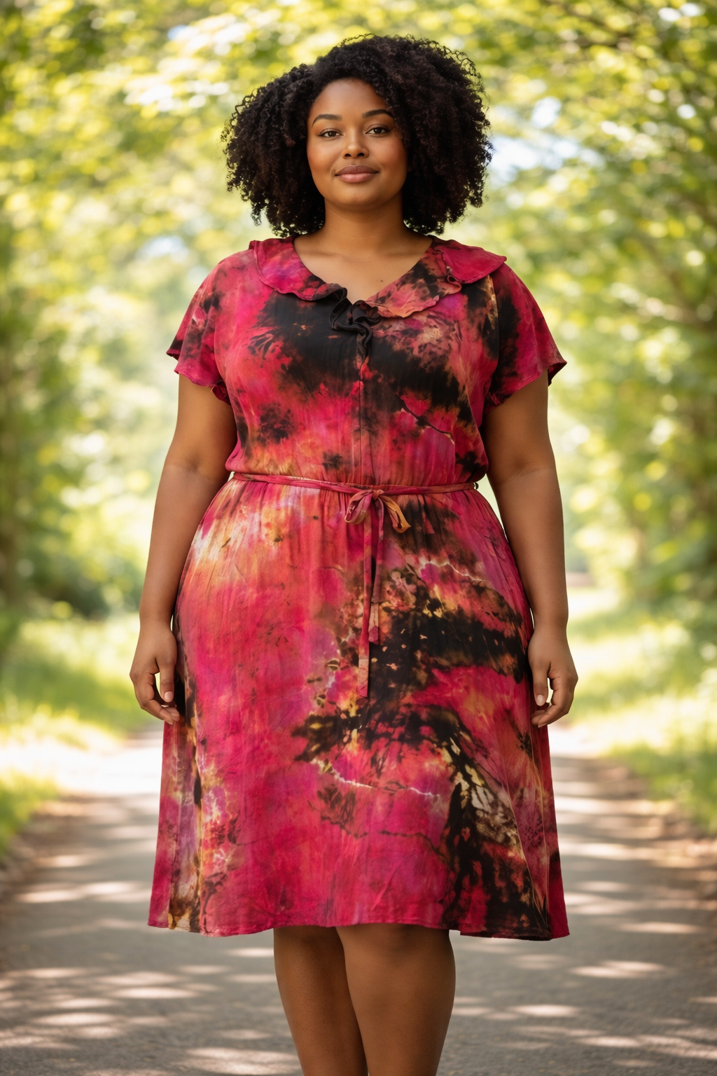 4X Rustic Berry Bloom Dress