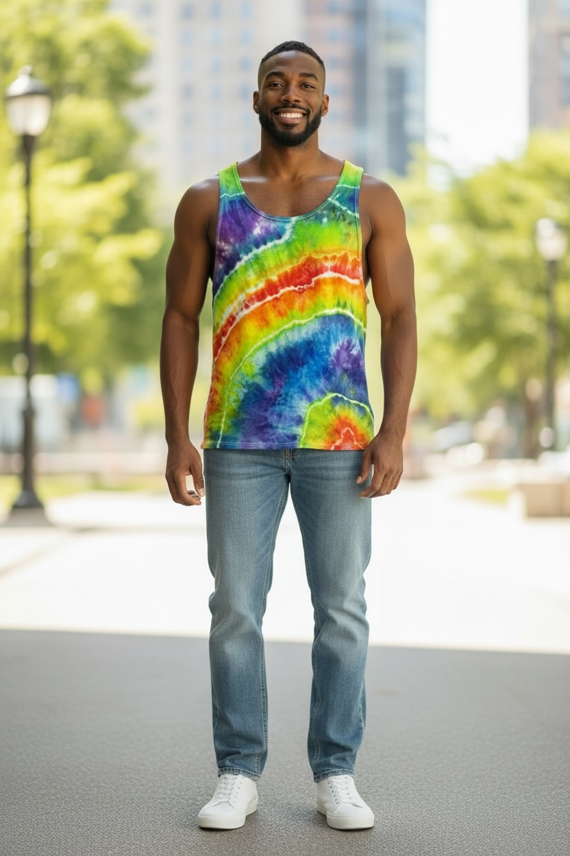 2XL Rainbow Current Tank Top