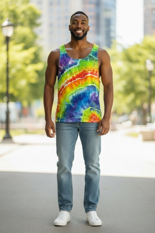 2XL Rainbow Current Tank Top