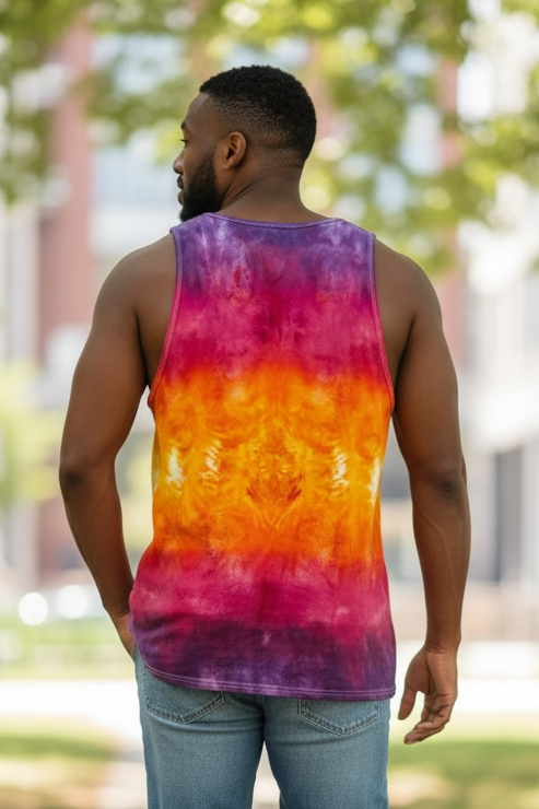 2XL Sunset Blaze Tank Top