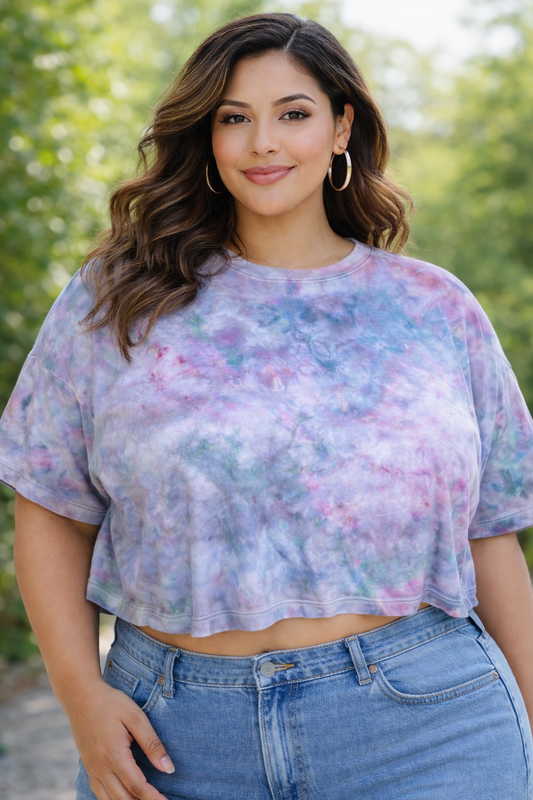 2X Enchanted Fairy Garden Bloom Crop Top