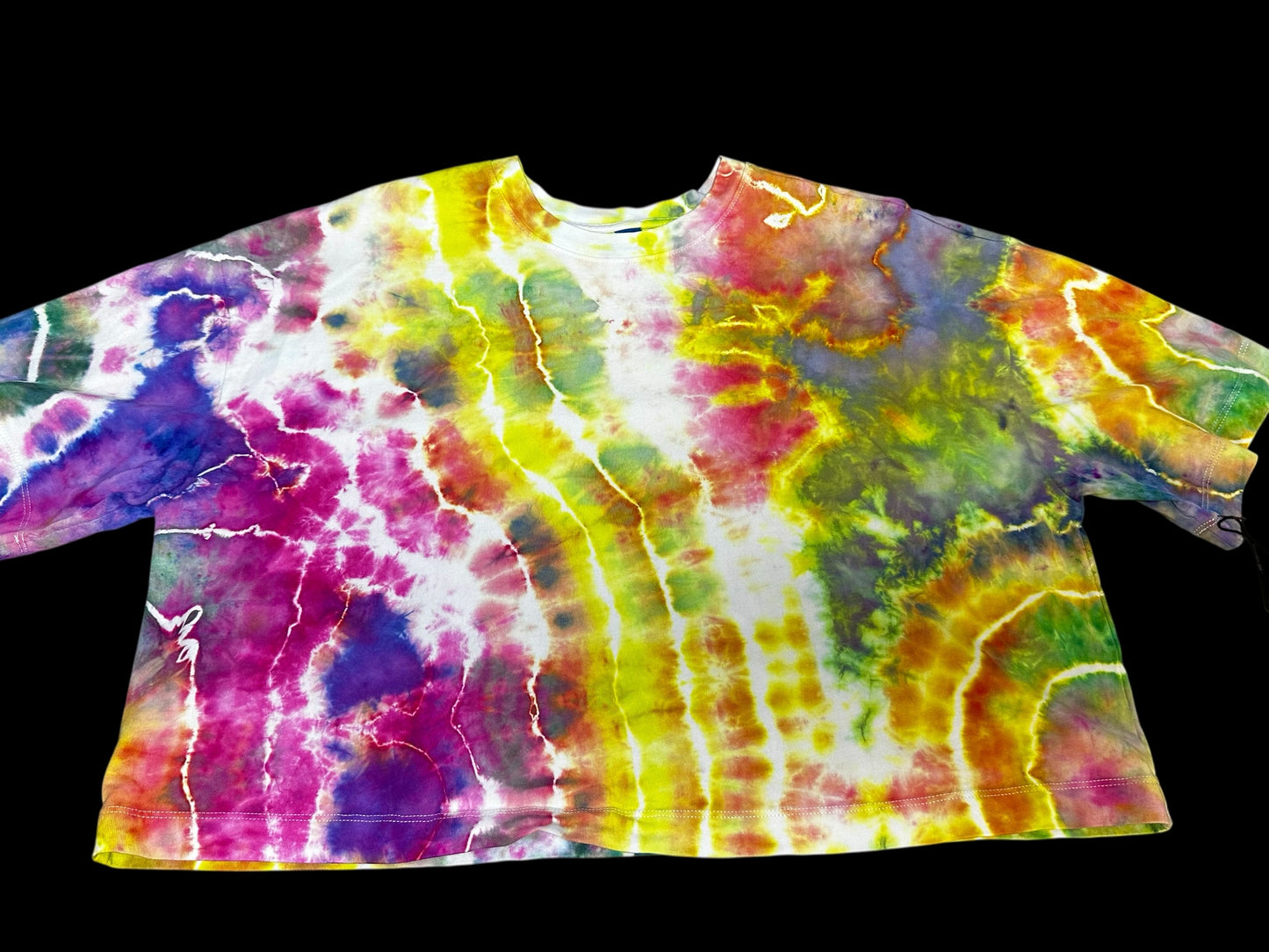 Large Electric Wildflower Storm Crop Tee