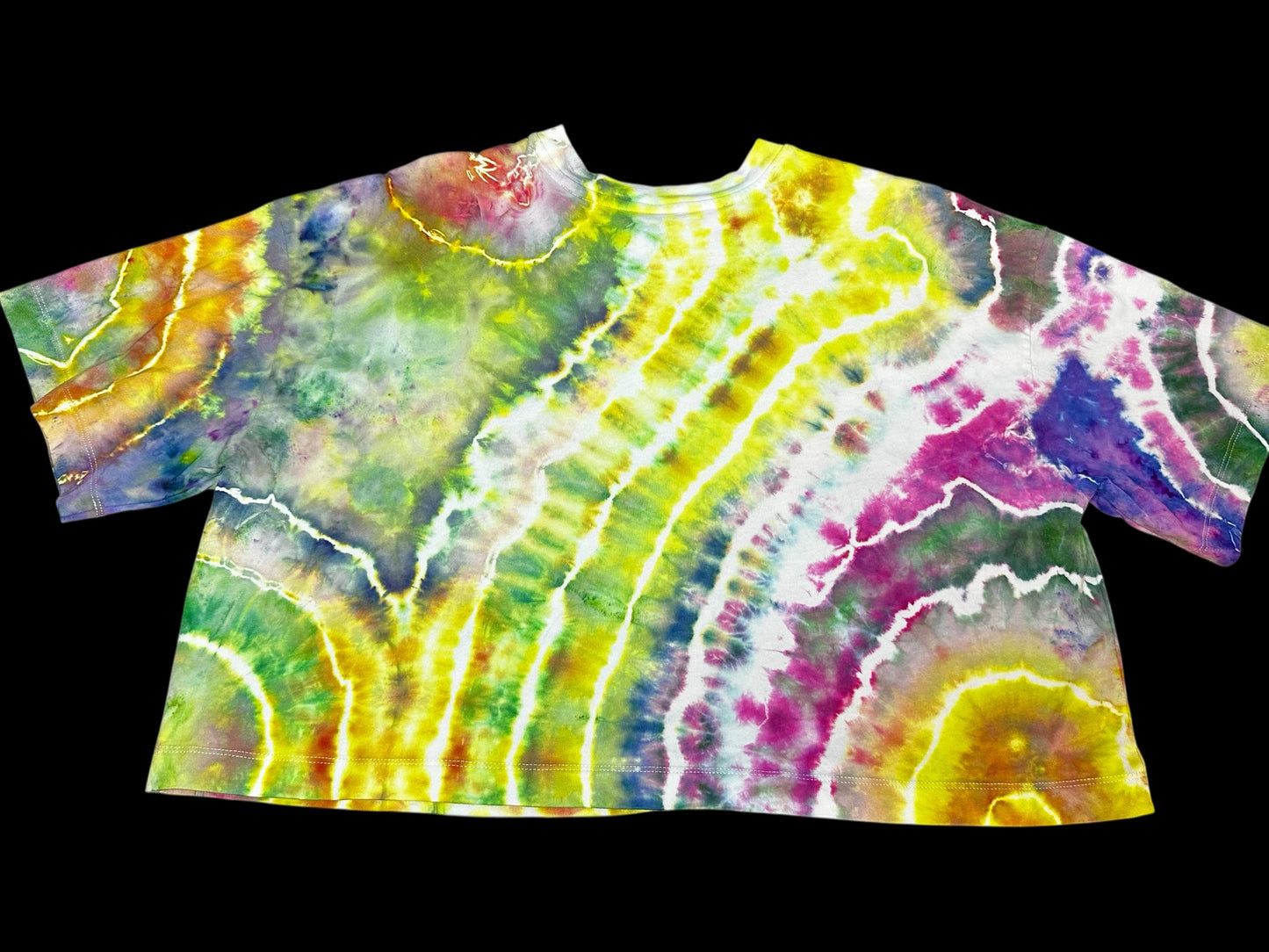 Large Electric Wildflower Storm Crop Tee