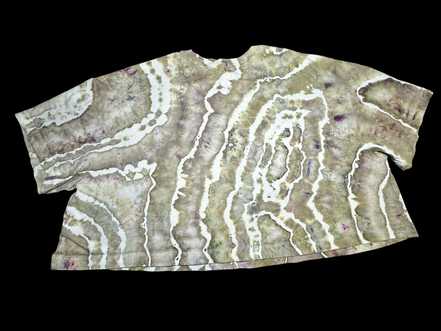 2X Dusty Sage Geode Crop Top