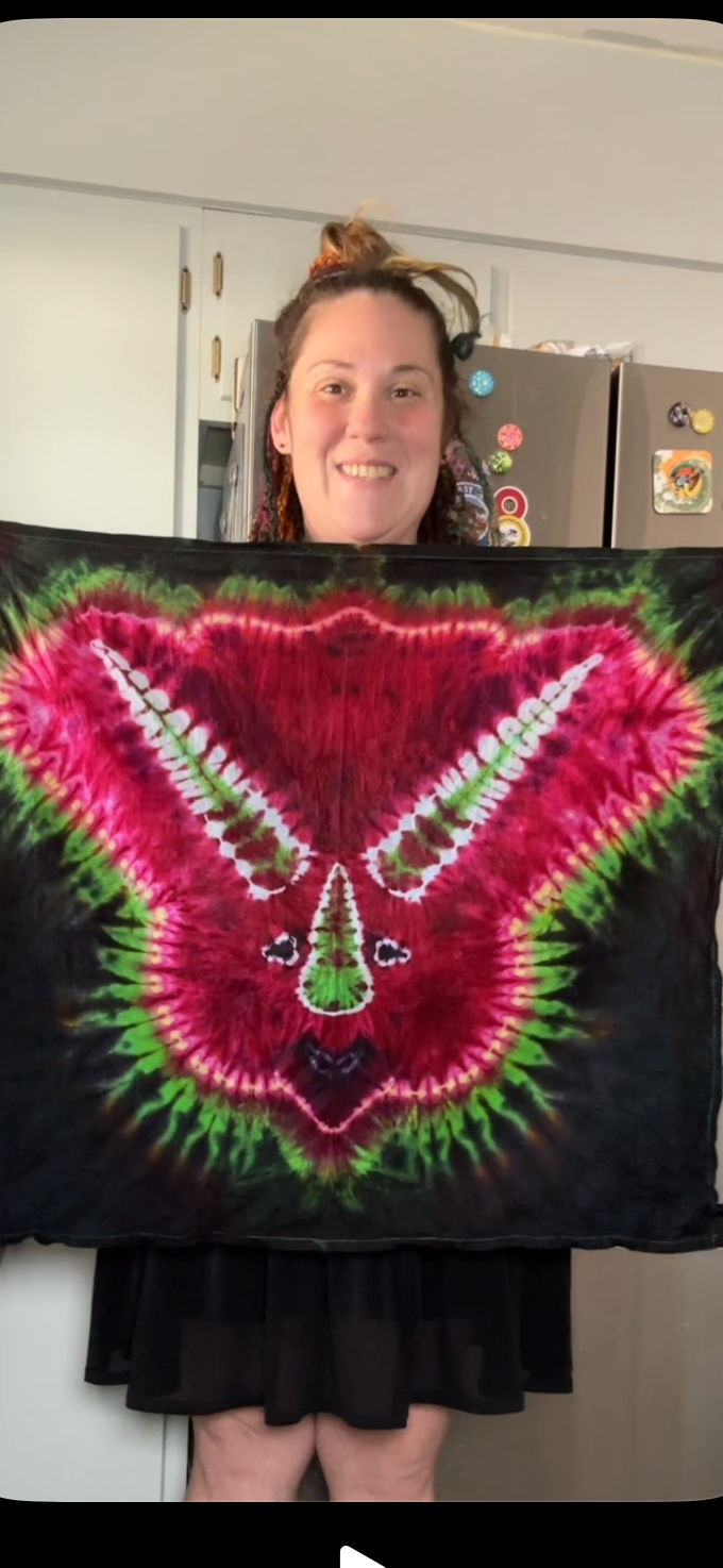 Trixie Tropica Triceratops Kitchen Towel / Mini Tapestry