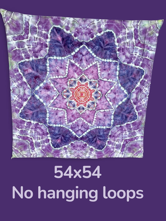 Lavender Lotus Mandala Tapestry