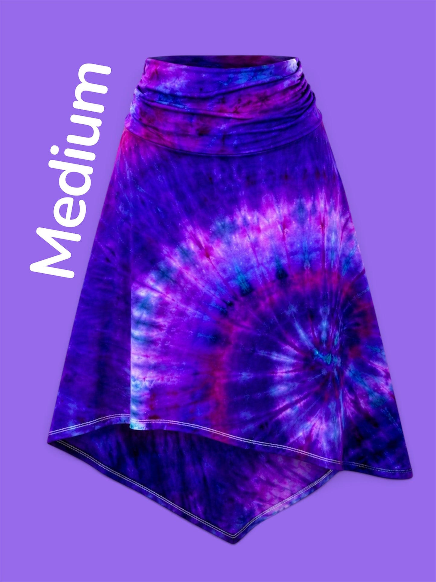 Medium Stardust Tide Asymmetrical Midi Skirt