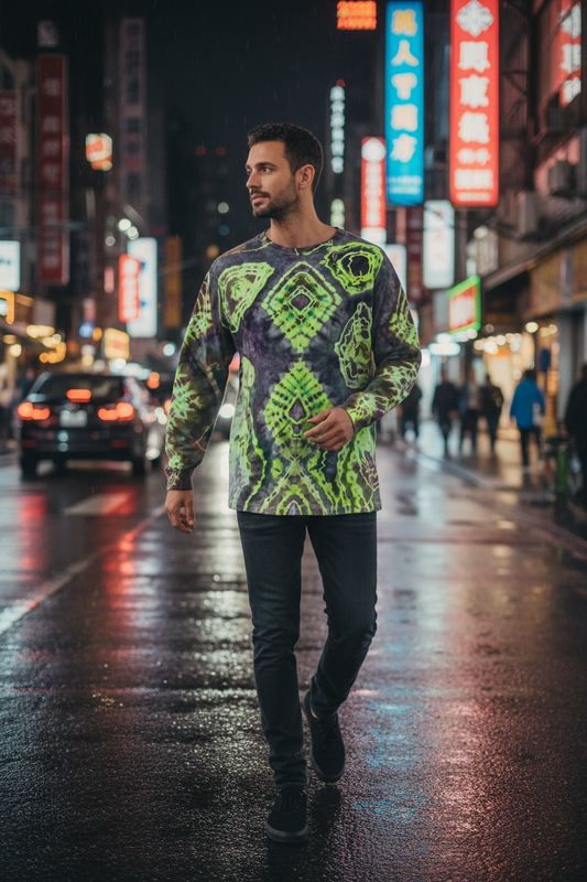 Medium UV Reactive Long Sleeve Tee