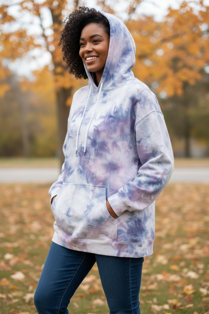2XL “Moonwash Mist” Ice dyed hoodie