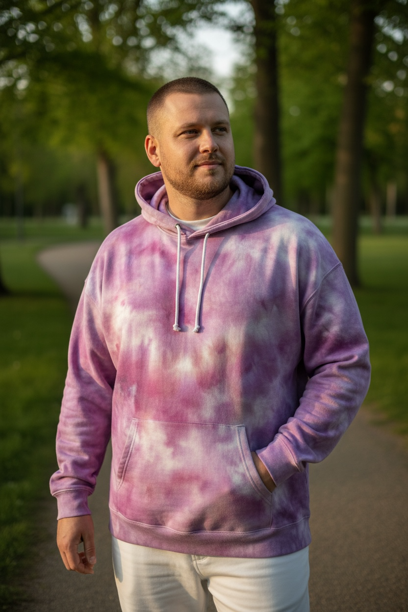 4XL “Stonewash Amethyst Ice Dye Hoodie