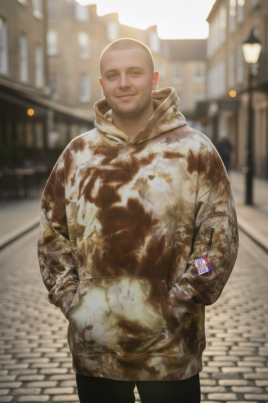 3XL “Mint Chocolate Chip” Ice Dyed Hoodie