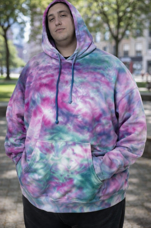 4XL Opal Mist Ice Dye Hoodie