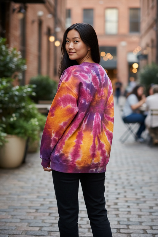 Medium Sunset Sorbet Tie-dye Sweatshirt