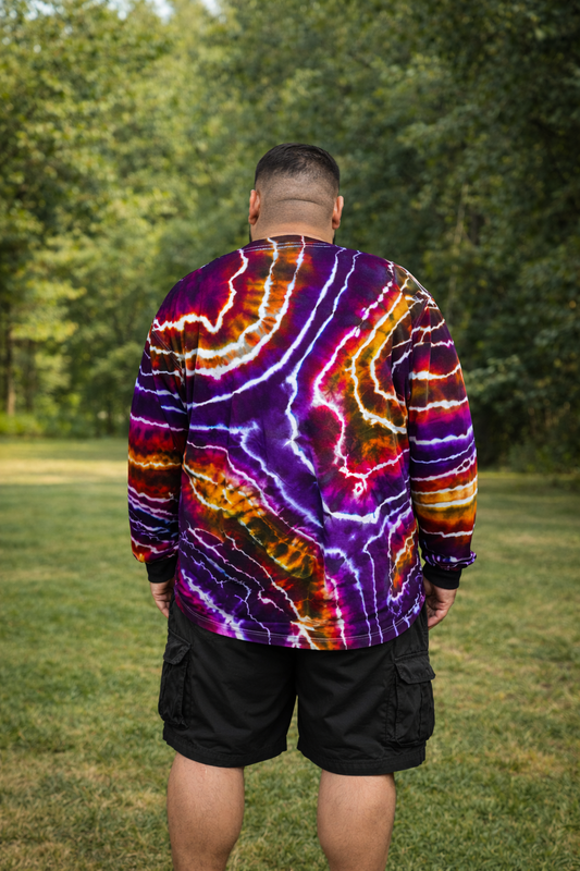 3XL Desert Sky Geode Long Sleeve T-Shirt