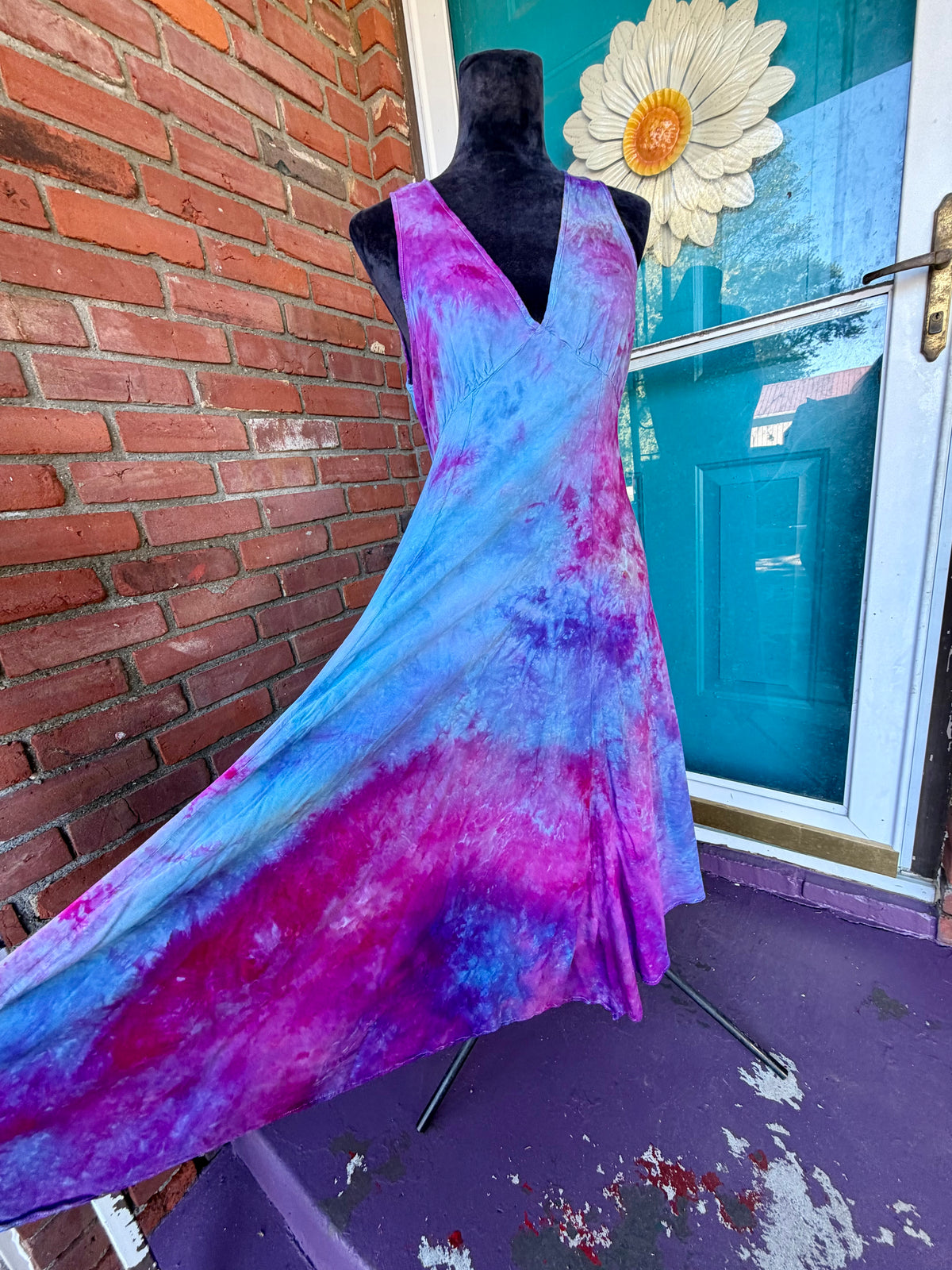 Medium Lavender Nebula Asymmetrical Dress