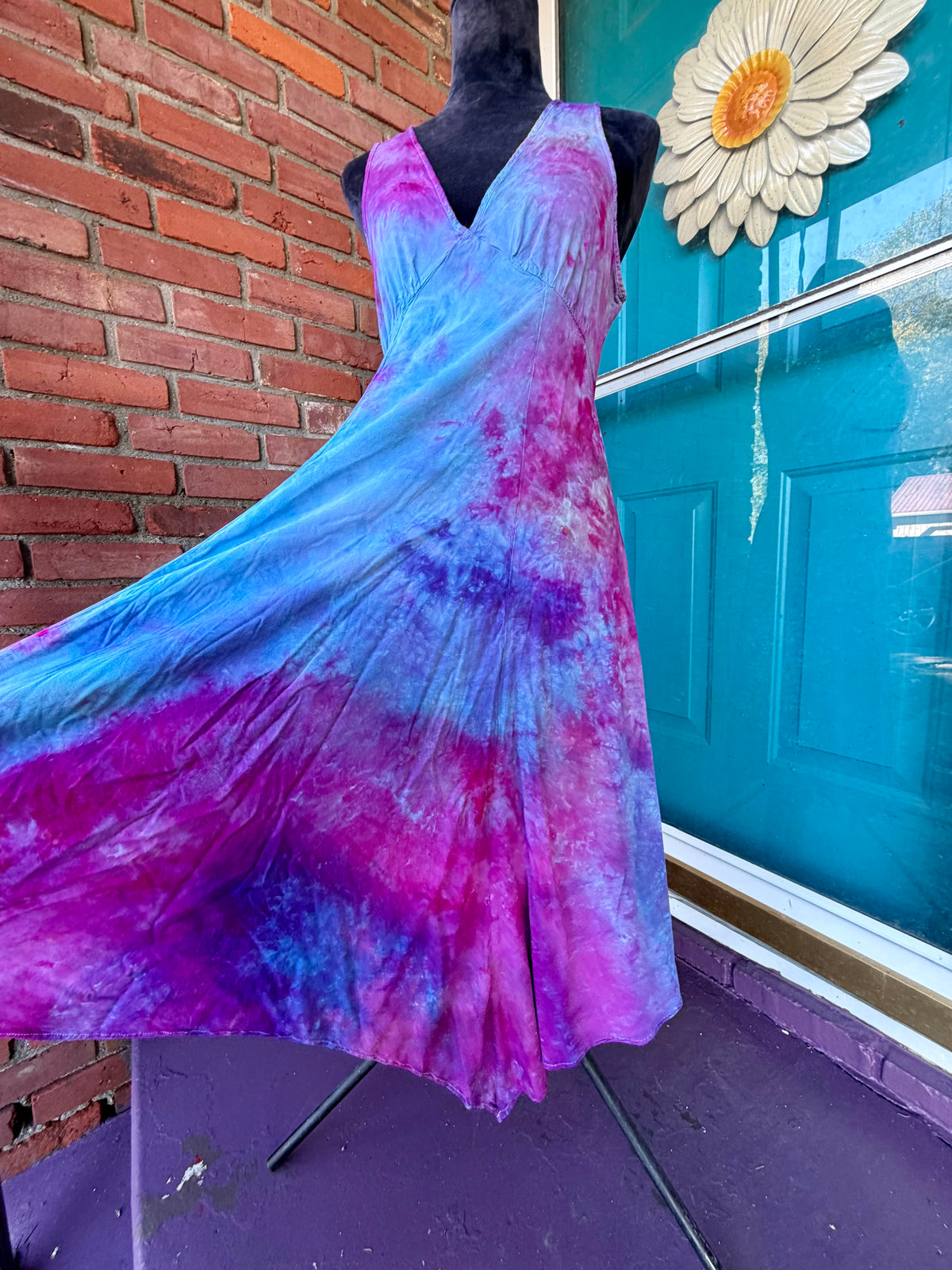 Medium Lavender Nebula Asymmetrical Dress