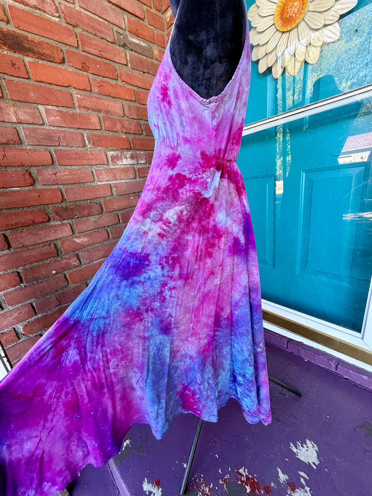 Medium Lavender Nebula Asymmetrical Dress