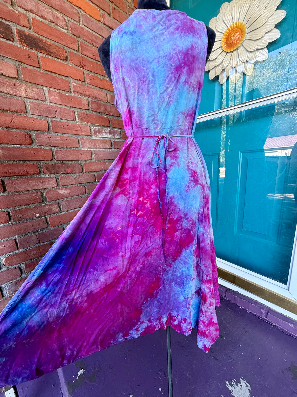 Medium Lavender Nebula Asymmetrical Dress