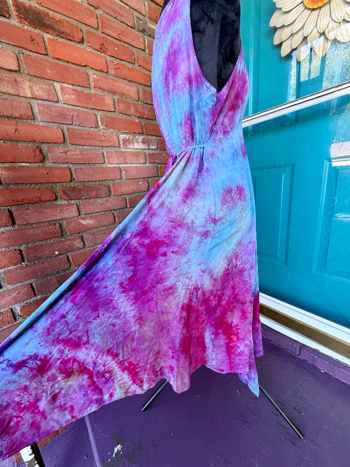 Medium Lavender Nebula Asymmetrical Dress