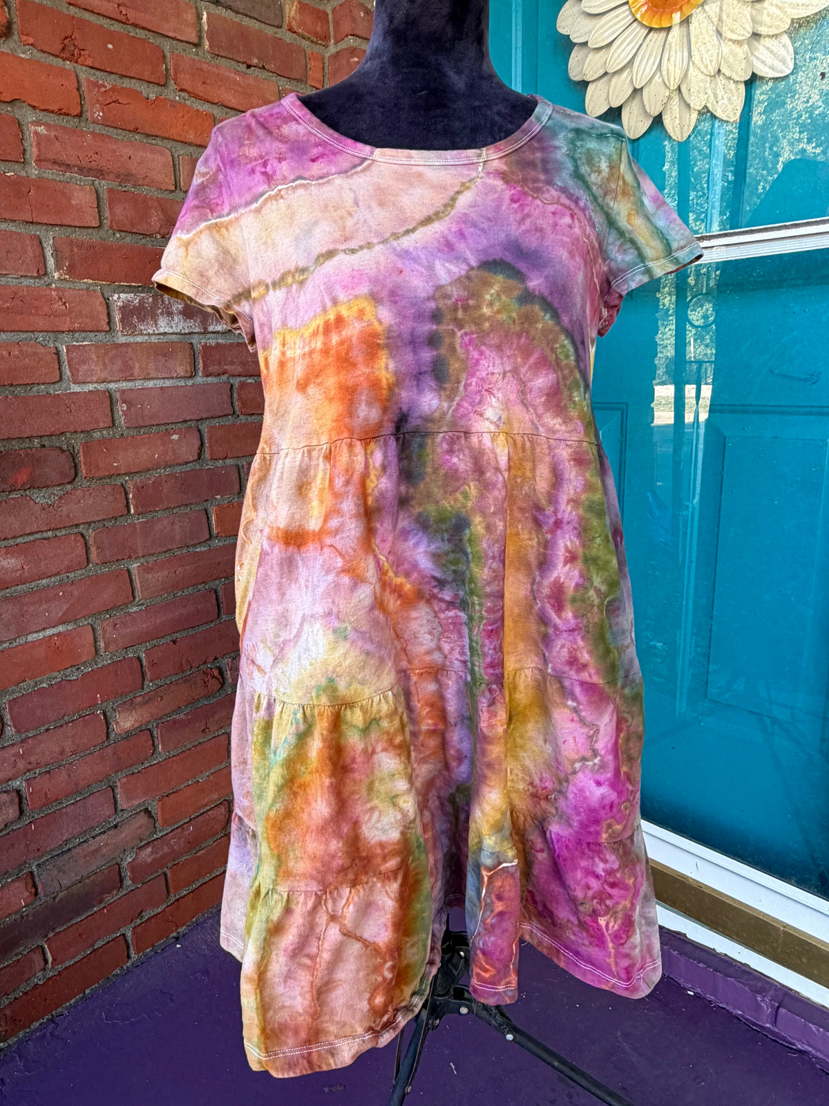 Medium Autumn Enchantment Agate T-Shirt Dress