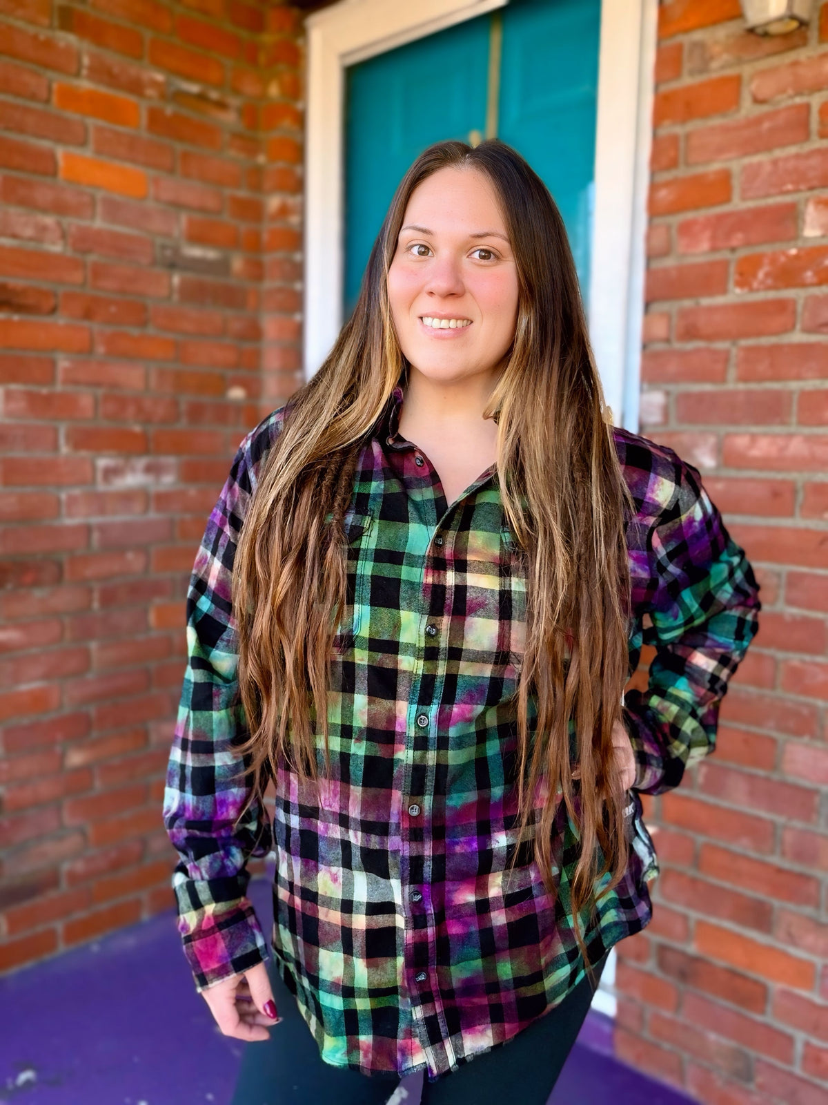 3XLT Electric Forest Flannel