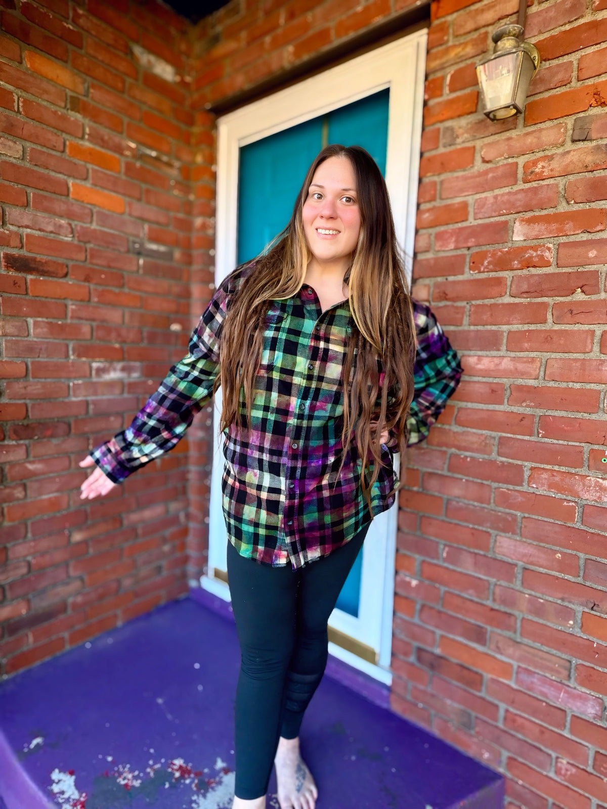 3XLT Electric Forest Flannel