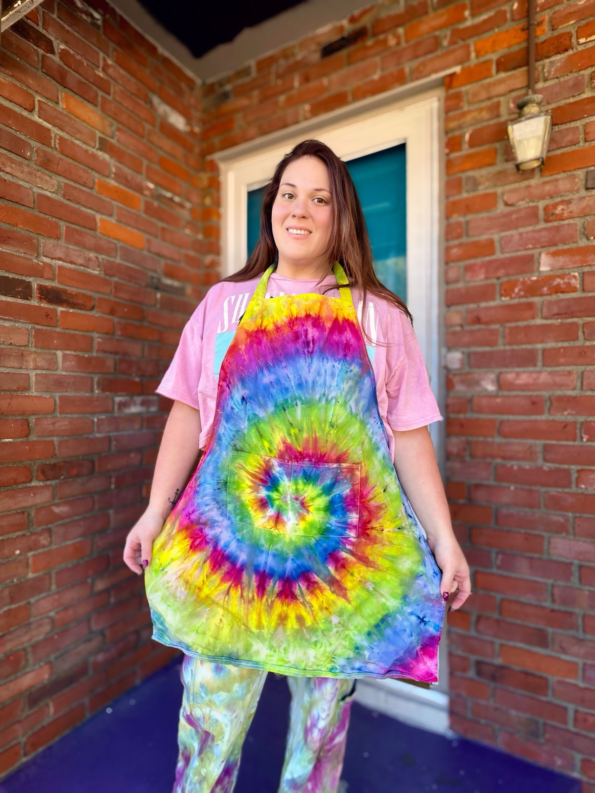 Electric Rainbow Explosion Apron