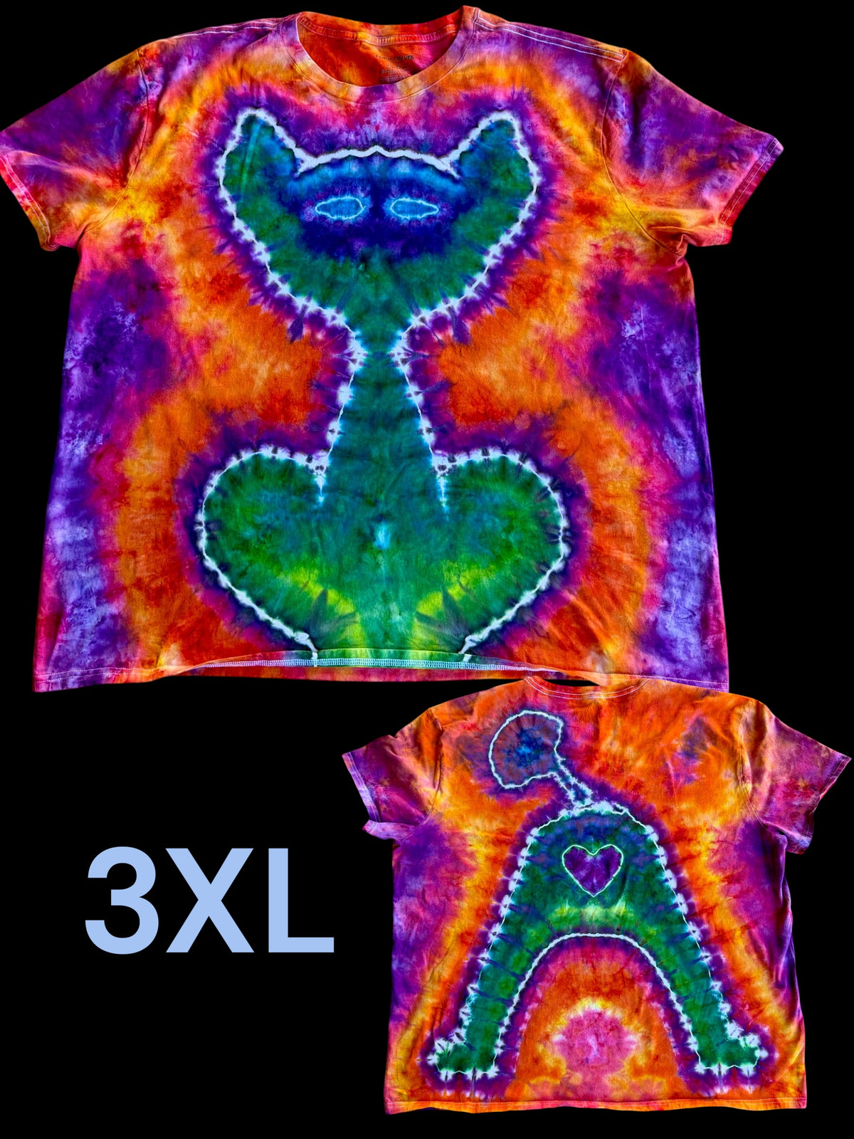 3XL Rainbow Mischief “Purrfectly Cheeky” Kitty Tee